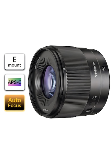 Yongnuo 50mm F/1.8s Da Lite Apsc Otofokus Lens, Siyah Sony E