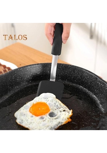 Mavi Silikon Çerez Spatula Turner Mini Brownie Spatula Isıya Dayanıklı Çizilmez Küçük Silikon Spatula Yapışmaz Tencere Flipper Pişirme Gereçleri