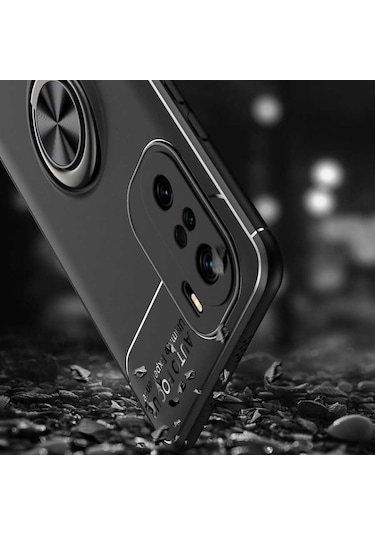 Xiaomi Mi 11i Kılıf Zore Ravel Silikon Kapak Siyah