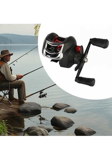 Pazly Balıkçı Makarası Baitcaster Sağ El Alüminyum Alaşım Av Makinesi