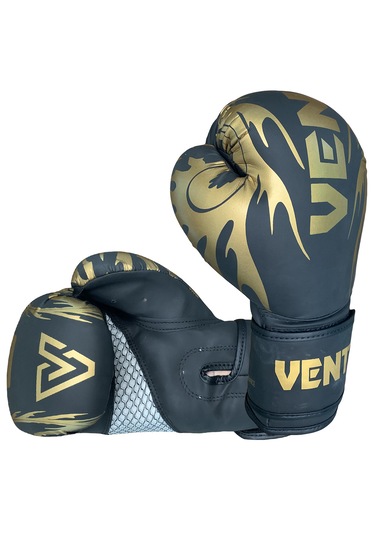 Vento Tatto Boks Ve Kick-boks Eldiveni Siyah Siyah - Altın