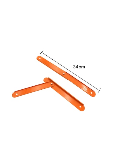 Homyl 2x Katlanır Basamaklı Merdiven Menteşe Eki Rot Turuncu