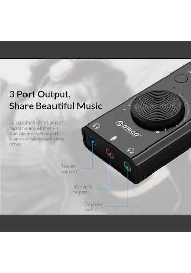 Leezsing Usb Ses Kartı - Bilgisayar Ve Dizüstü İçin Harici Hoparlör Ve Kulaklık Bağlantısı