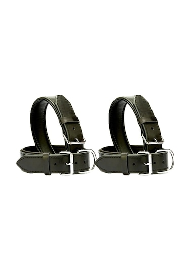 DESİNGSHOP 2li Deri Köpek Tasması 2,5x56 Cm Siyah dsg2215gz