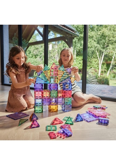 Cleverclixx Large Creative Pack Manyetik Bloklar, Pastel 125 Parça