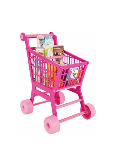 07 608 Pilsan Pratik Pembe Market Arabası (meyve ve sebze)