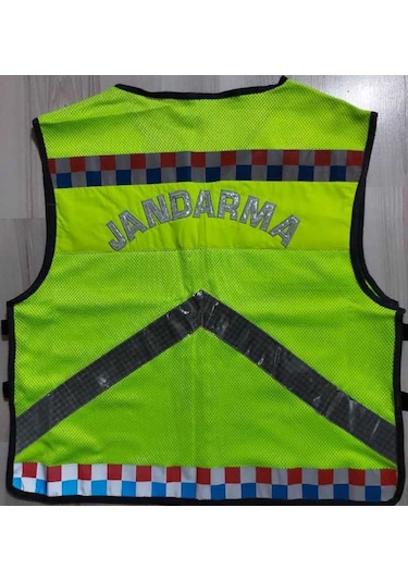 Jandarma Asayiş Fileli Reflektorlu Yelek Sarı