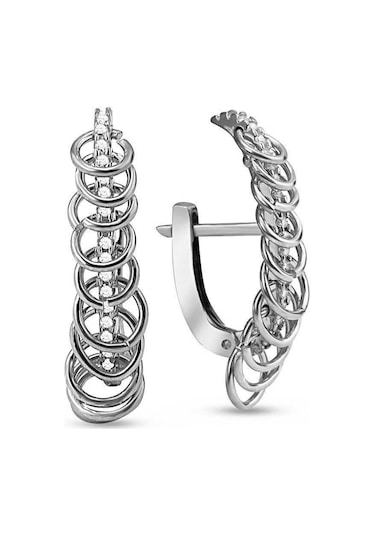 Choice Monaco Gümüş Küpe Çok  Halkalı