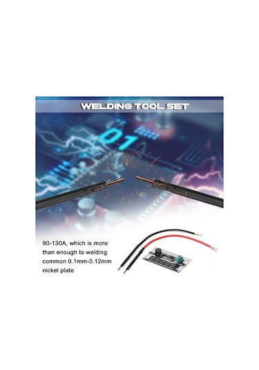 Trendooze Geeksen Kendin Yap Taşınabilir 12 V Pil Depolama Nokta Kaynak Makinesi Baskılı Devre Kartı Kaynak Ekipmanı Aksesuarı Co