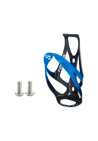 Sones Toseek Açık Hava Bisikleti Karbon Fiber Açık Su Şişesi Tutucu, Renk: Mavi Parlak