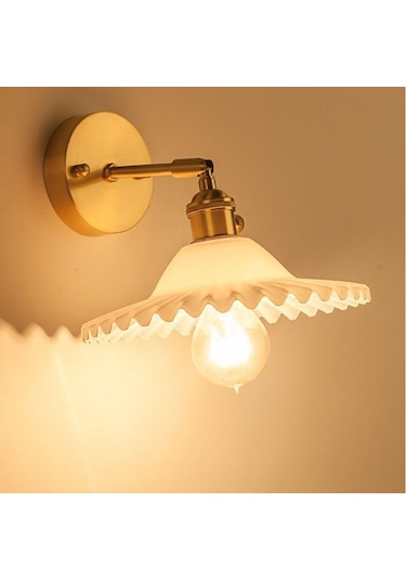 Suntek Ev Çalışma Odası Için Modern Duvara Monte Lamba Beyaz Beyaz