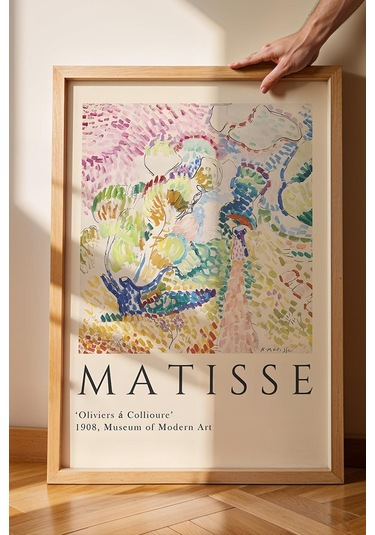 Henri Matisse Zeytin Ağaçları Çerçeveli Tablo - Eklektik Tarz Duvar Dekoru