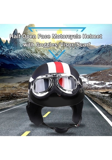 Pazly Tüm Mevsimler İçin Evrensel Motosiklet Kaskı: Çıkarılabilir Vizör, Gözlük Ve Atkıyla Güvenlik Ve Şıklık