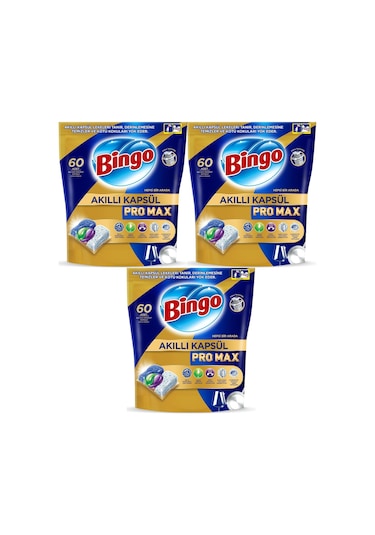 Bingo Akıllı Kapsül Pro Max Bulaşık Makinesi Deterjanı180 Adet