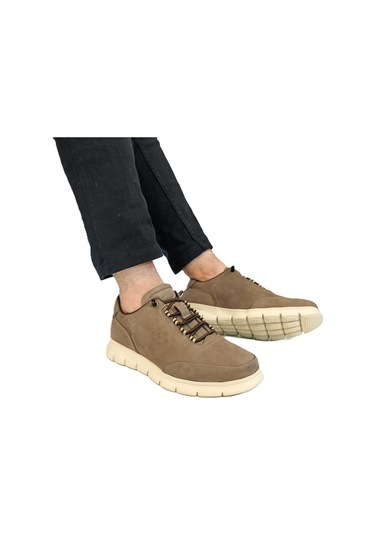 Voyager 1160 Toupe Vizon Hakiki Deri Erkek Ayakkabı Vizon