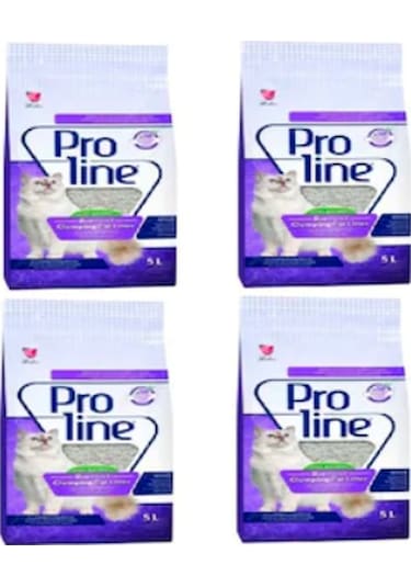 Proline Lavanta Kokulu İnce Taneli Topaklaşan Bentonit Kedi Kumu 4 x 5 L