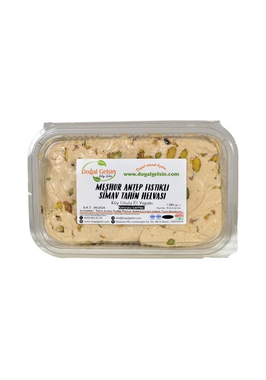 Doğal Gelsin Meşhur Antep Fıstıklı Simav Tahin Helvası 1 KG