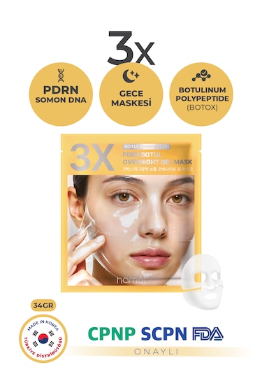 Pdrn Botul Overnight Mask Cilt Yenileyici ve  Kolajenli Jel Maske