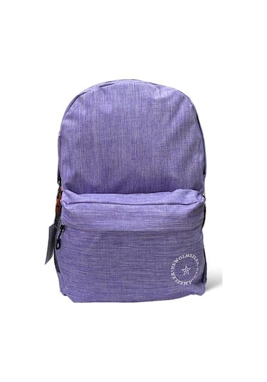 Su Geçirmez Kumaş Ortaokul Lise Unisex Okul Sırt Ve Seyahat Çantası - Mor