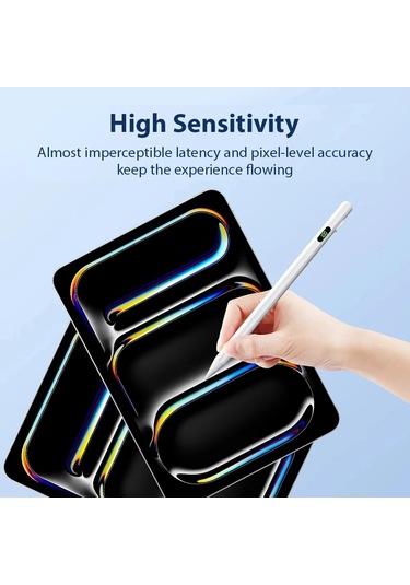 Evrensel Stylus Kalem Android İos Uyumlu Windows Dokunmatik Ekran Kapasitif Kalem İpad Uyumlu Mor