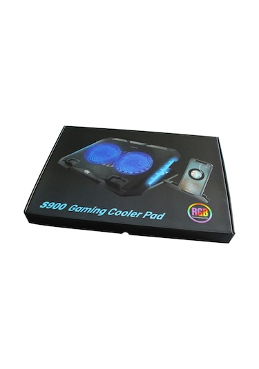 S900 Ayarlanabilir RGB Işıklı Laptop Soğutucu 2 Fanlı Notebook Bilgisayar Standı