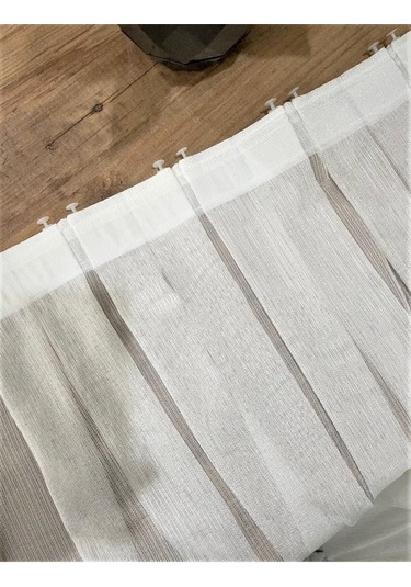 K.d.k Zemin 1x3 Sık Boru Pile Döner Tül Perde BEYAZ