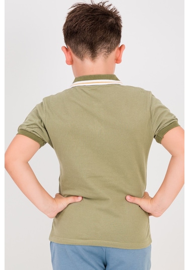 Hçm Erkek Çocuk Tshirt Polo Yaka A7 Haki