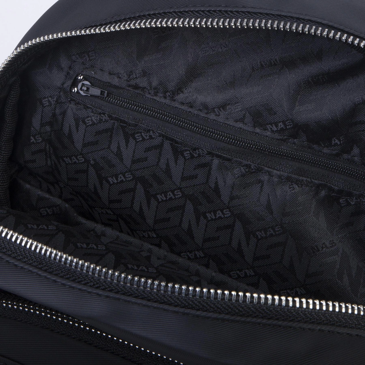 Nas Bag Kadın Çok Gözlü Sırt Çantası Siyah Buzzy Siyah