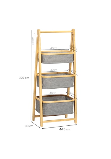 Porsima 2085 3 Katlı Ahşap Çok Amaçlı Ev Düzenleyici Organizer