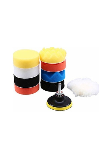 Pazly 11 Adet 3-inç Araba Parlatma Pedi Kiti - Köpüklü Parlatıcı & Cila Seti