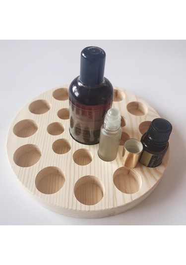 Suntek Uçucu Yağ Ekran Depolama Düzenleyici Raf Ahşap-22-yuva Ahşap 22 Yuva