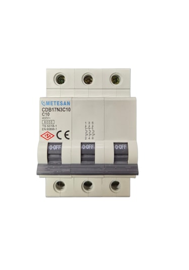 Metesan 3x10a C Tipi W Otomat Sigorta