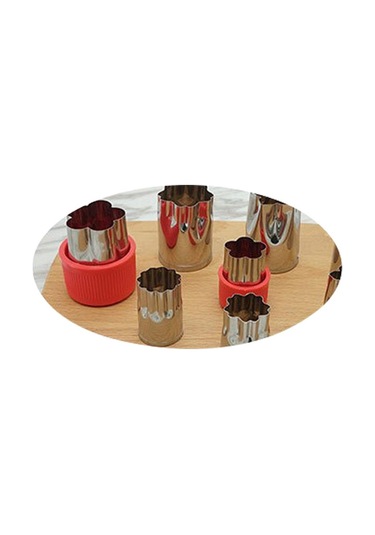 Kırmızı 8 Adet/takım Bulmaca Meyve Sebze Kesici Paslanmaz Çelik Öğütücüler Dilimleme Yıldız Çiçek Şekilli Kalıp Kırmızı 8 Adet/takım Bulmaca Meyve Sebze Kesici Paslanmaz Çelik Öğütücüler Dilimleme Yıldız Çiçek Şekilli Kalıp