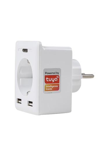 S-link Swapp SL-04 10A 2 USB 2.4 Ghz Wifi Tuya Destekli Akım Korumalı Akıllı Priz