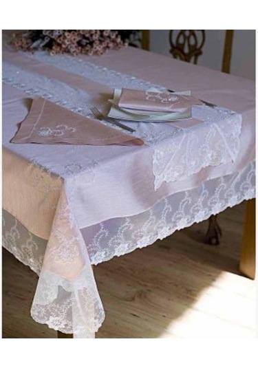 Secret House Prenses 14 Parça Masa Örtüsü Seti Pembe