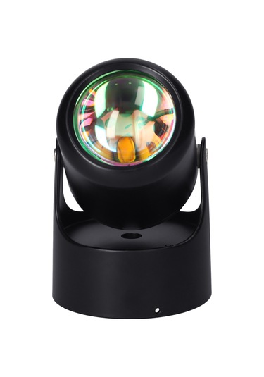 Maiyame Romantik Atmosfer İçin Usb Güçlü Led Projeksiyon Lamba, Dekoratif Gece Işığı, Yatak Odası Ve Salon Aydınlatması Siyah