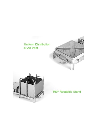 Açık Hava Kamp Odun Sobası Brs-116 Gümüş