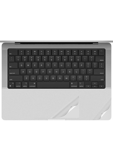 Codegen 14" Macbook Uyumlu Air M1 A2442 Silver Trackpad Koruyucu Sticker Etiket