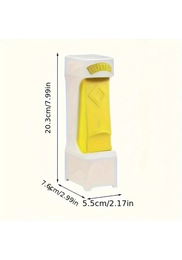 Elmpaly 1 Adet Pratik Manuel Tereyağı Dilimleyici Peynir Avokado İçin Dayanıklı Plastik Mutfak Aleti Paslanmaz Çelik Bıçak Ahşap