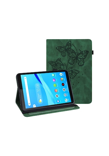Butu Kelebekler Baskılı Elastik Askı İyi Korumalı, Düşmeyi Önleyici Tablet Kılıfı, Lenovo Uyumlu Tab M8/m8 2. Nesil Tb-8505/tb-8705/tb-8506 Standlı