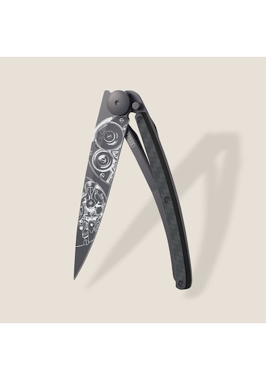 Deejo Kamp 37g, Carbon Fiber / Watch Movement Siyah