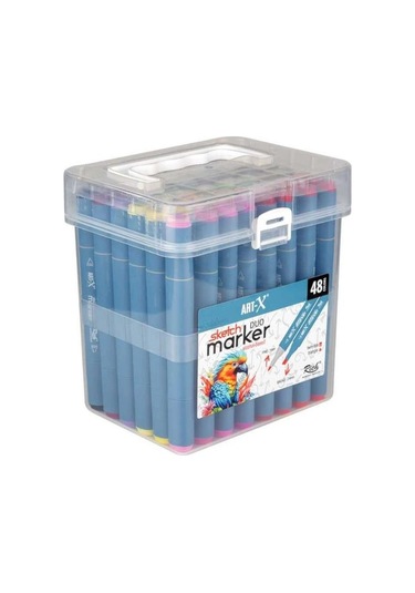 Rich Art X Sketch Marker Duo Çift Uçlu Marker Kalem 48 Renk Set 18049