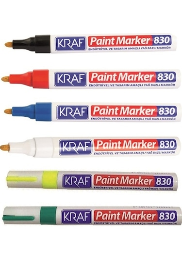 Kraf 830 Paint Marker Çok Amaçlı Yağ Bazlı Markör Beyaz