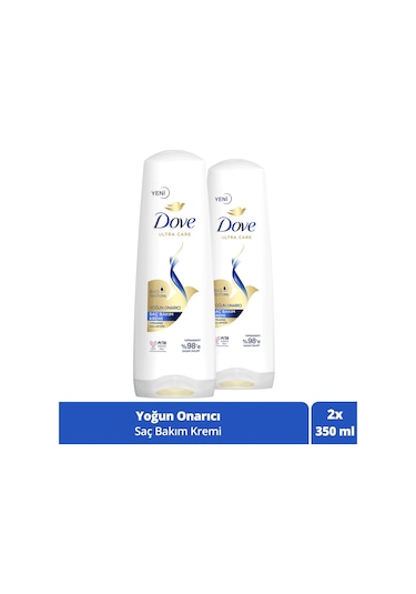 Dove Saç Bakım Kremi Yoğun Onarıcı Yıpranmış Saçlar İçin 2 x 350 ML