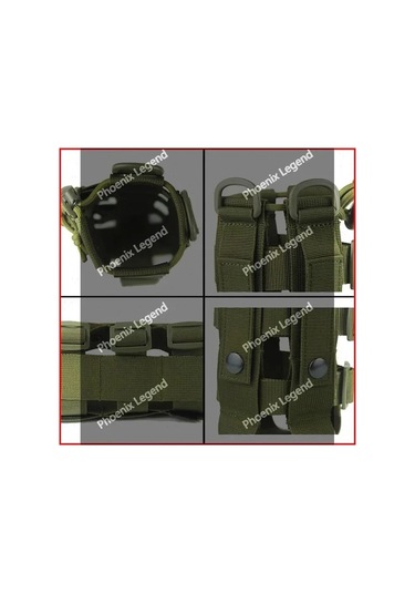 Fortunelane Yeşil Askeri Kettle Çantası - Dış Mekan Dağcılık Erişimcisi, Çok Amaçlı Su Kardehi Çantası Omuz Kayışıyla Yeşil Yeşil