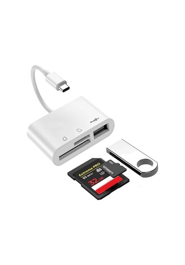 Concord D 158 Type C To Usb & Kart Okuyucu Dönüştürücü