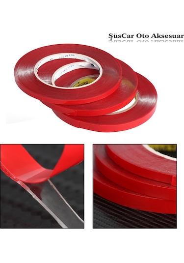 Megabond Şeffaf Çift Taraflı Bant 6 Mm x 5 Metre