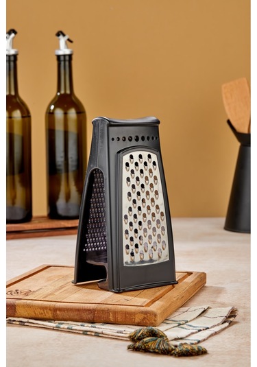 Cooker Lüx Model Hazneli Paslanmaz Çelik Rende Ckr3379-siyah Beyaz