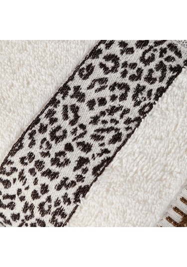 Mudo Home Penelope Leopar El Havlusu 30x50 Beyaz