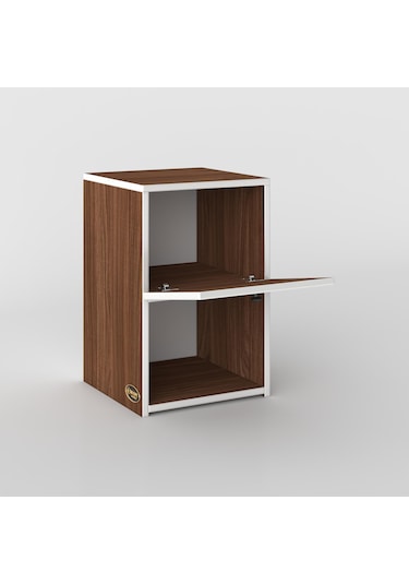 Kenzlife Komodin İzumi Cvz 60 39 39 Komidin Kitaplık Ayakkabılık Kapaklı Arkalıklı Beyaz